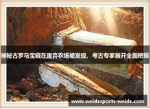 神秘古罗马宝藏在废弃农场被发现，考古专家展开全面挖掘