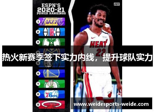 热火新赛季签下实力内线，提升球队实力